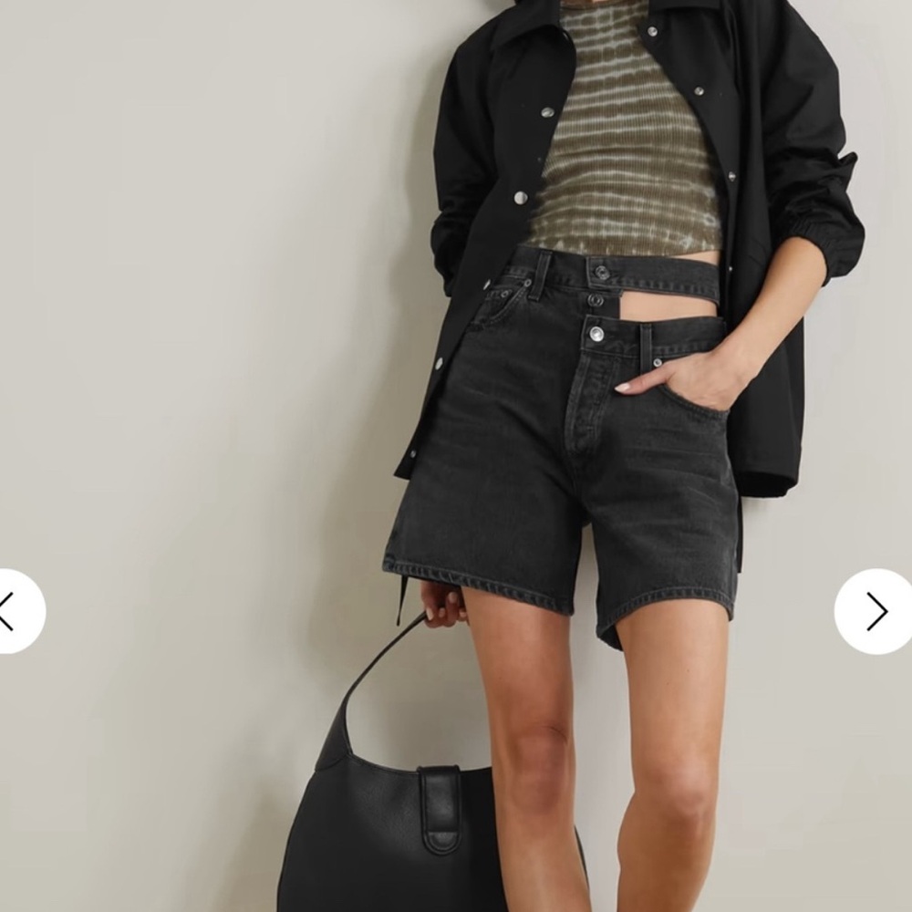 Agolde Asymmetric Waistband Shorts